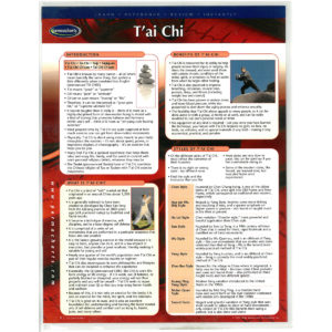 Tai Chi Chart (Four panel folding chart, 8.5" x 11")