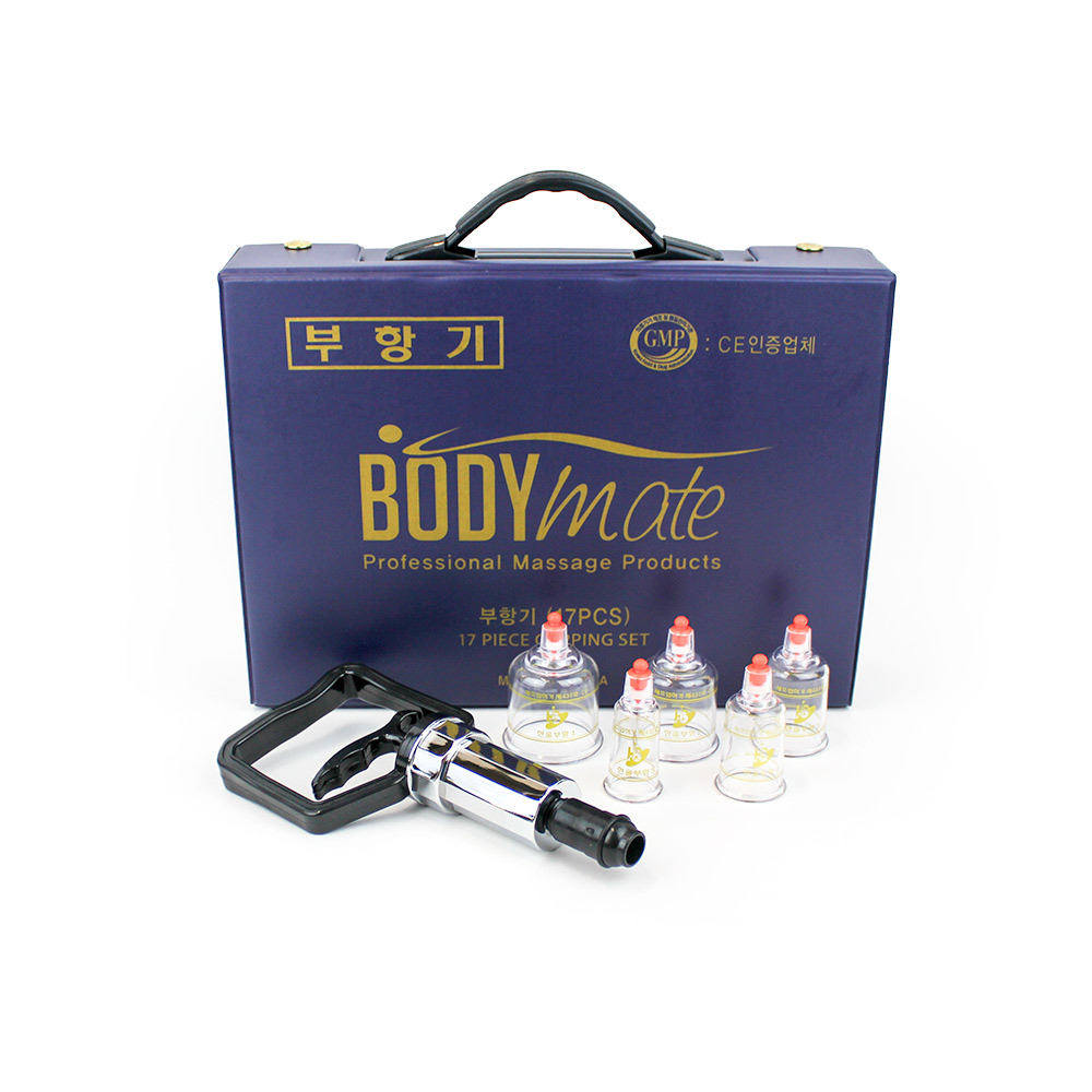 BodyMate 17 Premium Cupping Set with pump