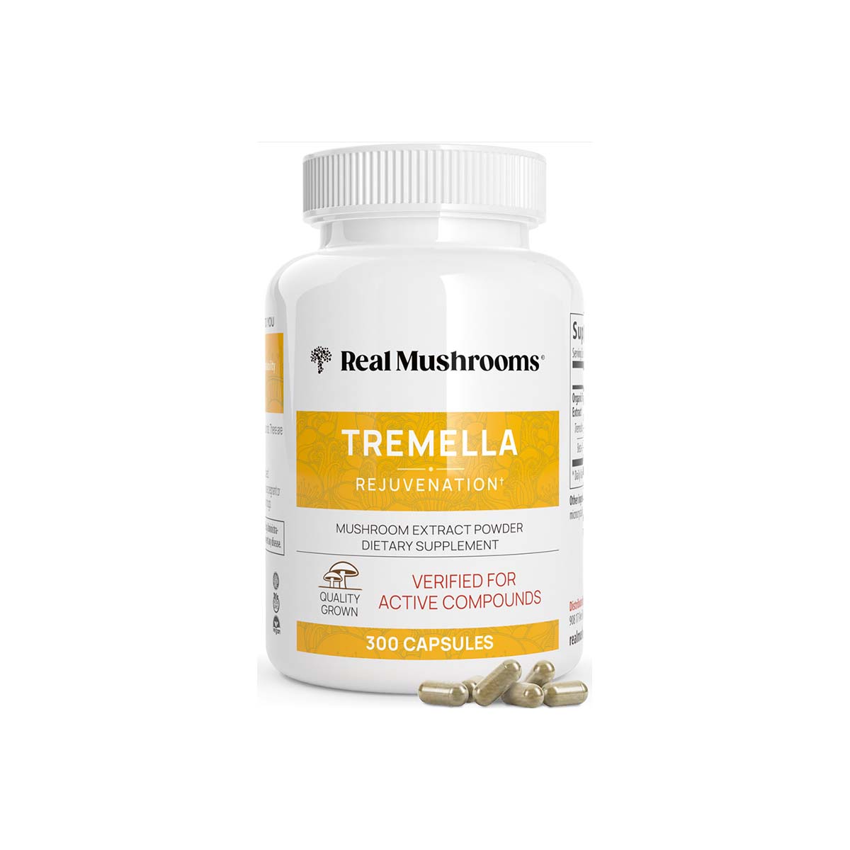 Organic Tremella Extract - 300 Capsules