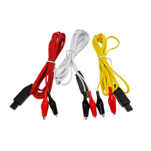 Alligator clips electrode lead for Needle Stimulator (set/3)
